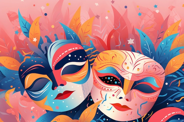 Diseño de carnaval de arte digital