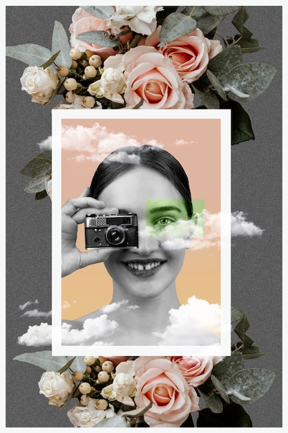 Diseño de collage vintage creativo