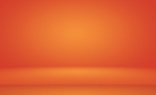 Foto gratuita diseño de diseño de fondo naranja abstracto, estudio, habitación, plantilla web, informe comercial con color degradado de círculo suave.