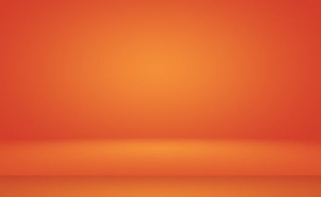 Diseño de diseño de fondo naranja abstracto, estudio, habitación, plantilla web, informe comercial con color degradado de círculo suave.
