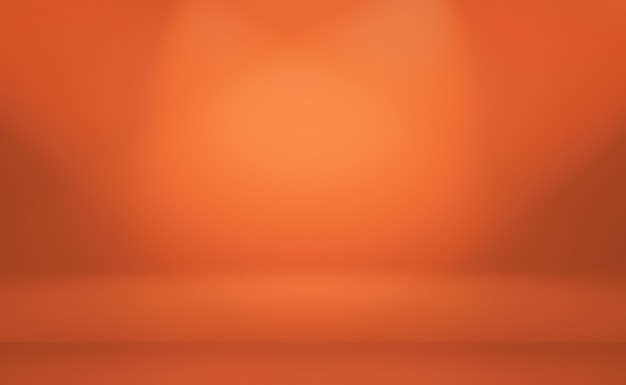 Diseño de diseño de fondo naranja abstracto, estudio, habitación, plantilla web, informe comercial con color degradado de círculo suave.