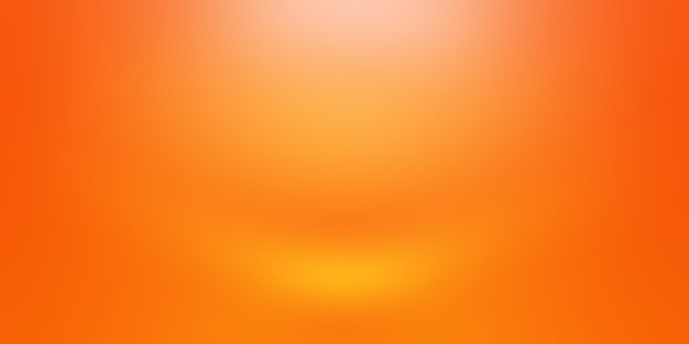 Diseño de diseño de fondo naranja abstracto, estudio, habitación, plantilla web, informe comercial con color degradado de círculo suave.