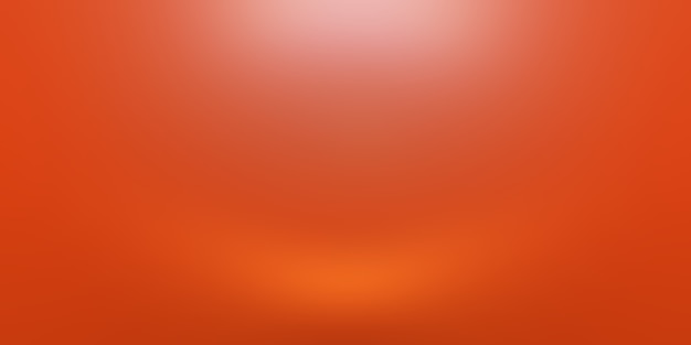 Foto gratuita diseño de diseño de fondo naranja abstracto, estudio, habitación, plantilla web, informe comercial con color degradado de círculo suave.