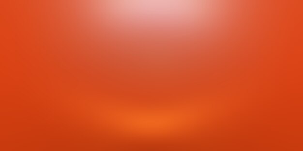 Diseño de diseño de fondo naranja abstracto, estudio, habitación, plantilla web, informe comercial con color degradado de círculo suave.