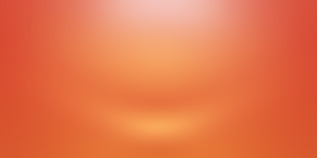 Diseño de diseño de fondo naranja abstracto, estudio, habitación, plantilla web, informe comercial con color degradado de círculo suave.