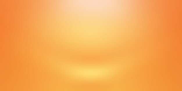 Diseño de diseño de fondo naranja abstracto, estudio, habitación, plantilla web, informe comercial con color degradado de círculo suave.