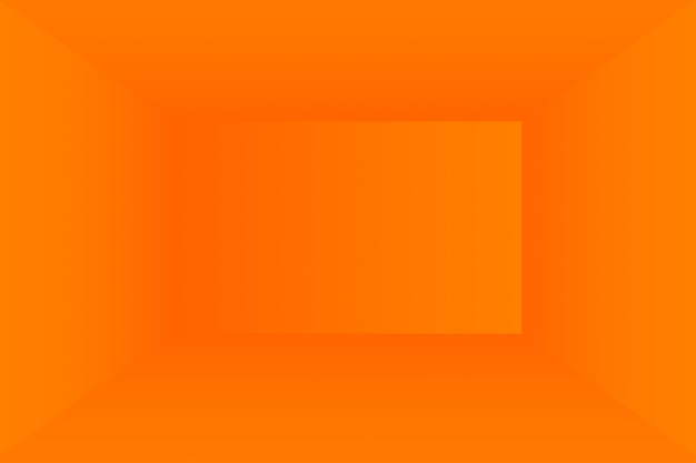 Foto gratuita diseño de diseño de fondo naranja abstracto, estudio, habitación, plantilla web, informe comercial con color degradado de círculo suave.