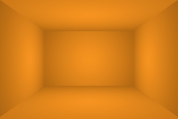 Diseño de diseño de fondo naranja abstracto, estudio, habitación, plantilla web, informe comercial con color degradado de círculo suave.