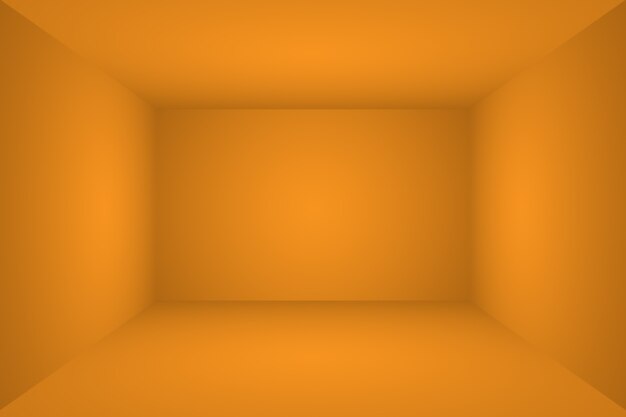 Diseño de diseño de fondo naranja abstracto, estudio, habitación, plantilla web, informe comercial con color degradado de círculo suave.