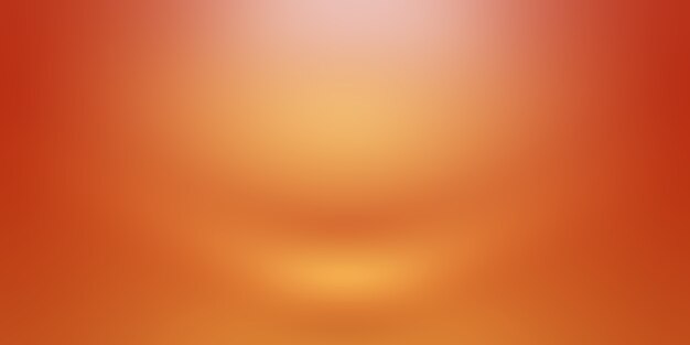 Diseño de diseño de fondo naranja abstracto, estudio, habitación, plantilla web, informe comercial con color degradado de círculo suave.