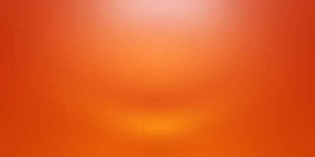 Diseño de diseño de fondo naranja abstracto, estudio, habitación, plantilla web, informe comercial con color degradado de círculo suave.