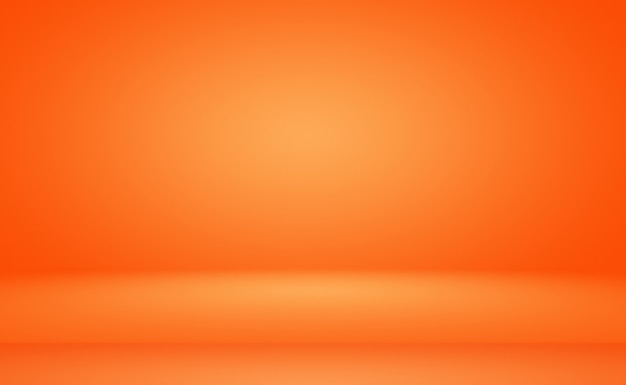 Diseño de diseño de fondo naranja abstracto, estudio, habitación, plantilla web, informe comercial con color degradado de círculo suave.