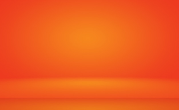 Diseño de diseño de fondo naranja abstracto, estudio, habitación, plantilla web, informe comercial con color degradado de círculo suave.