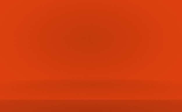 Foto gratuita diseño de diseño de fondo naranja abstracto, estudio, habitación, plantilla web, informe comercial con color degradado de círculo suave.