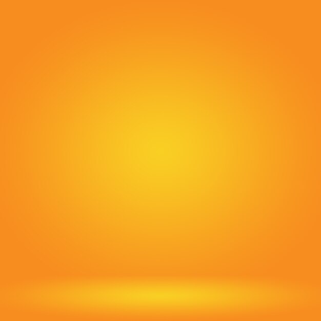 Diseño de diseño de fondo naranja liso abstracto, estudio, habitación, plantilla web, informe comercial con color degradado de círculo suave