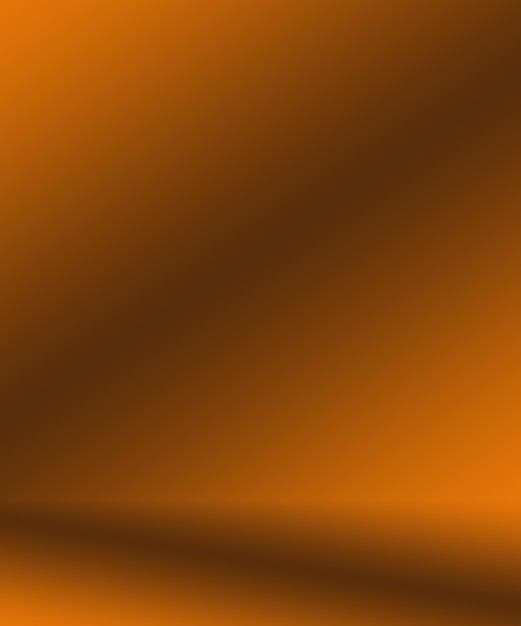 Diseño de diseño de fondo naranja liso abstracto, estudio, sala, plantilla web, informe comercial con color degradado de círculo suave.