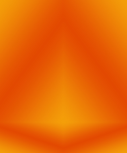 Foto gratuita diseño de diseño de fondo naranja liso abstracto, estudio, sala, plantilla web, informe comercial con color degradado de círculo suave.