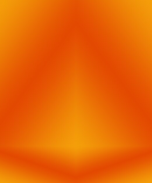 Diseño de diseño de fondo naranja liso abstracto, estudio, sala, plantilla web, informe comercial con color degradado de círculo suave.