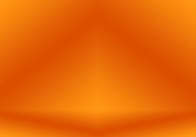 Diseño de diseño de fondo naranja liso abstracto, estudio, sala, plantilla web, informe comercial con color degradado de círculo suave.