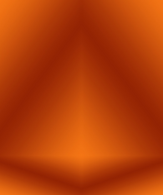 Diseño de diseño de fondo naranja liso abstracto, estudio, sala, plantilla web, informe comercial con color degradado de círculo suave.