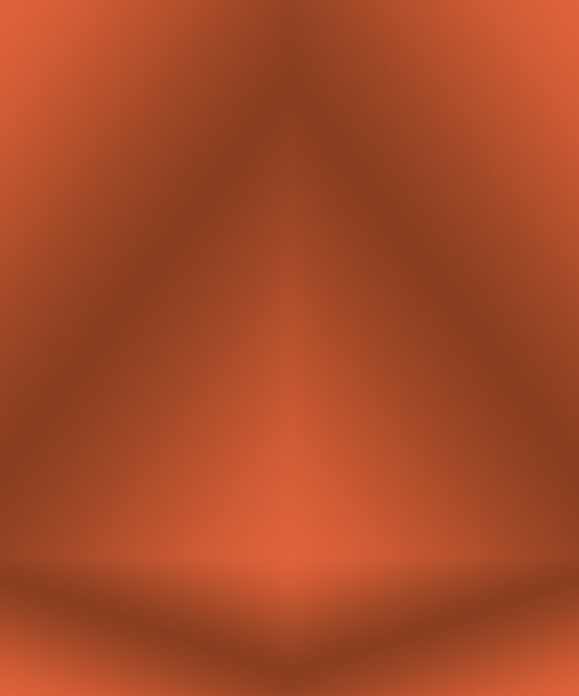 Diseño de diseño de fondo naranja liso abstracto, estudio, sala, plantilla web, informe comercial con color degradado de círculo suave.