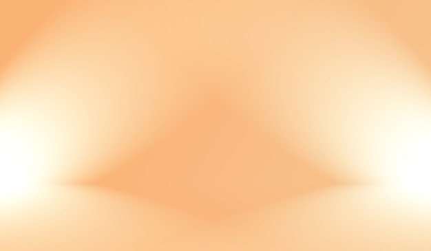 Foto gratuita diseño de diseño de fondo naranja liso abstracto, estudio, sala, plantilla web, informe comercial con color degradado de círculo suave.