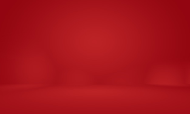 Foto gratuita diseño de diseño de san valentín de navidad de fondo rojo suave de lujo abstracto, estudio, habitación, plantilla web, informe comercial con color degradado de círculo suave.