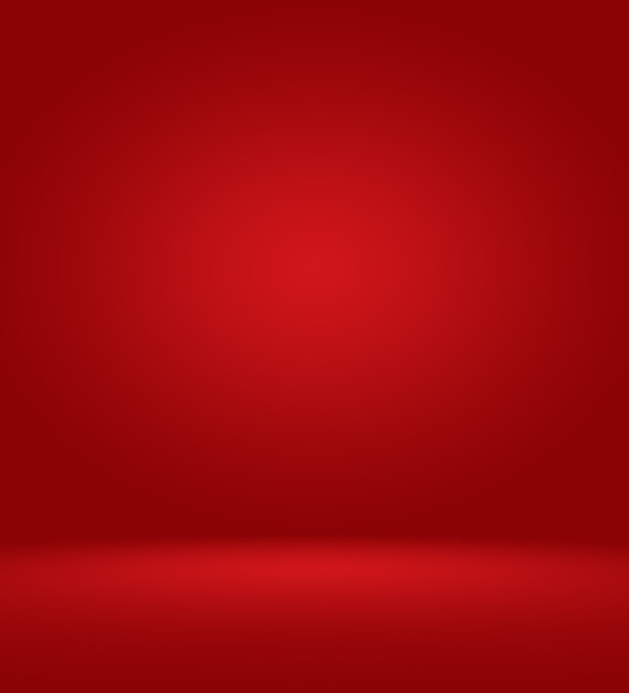 Foto gratuita diseño de diseño de san valentín de navidad de fondo rojo suave de lujo abstracto, estudio, habitación, plantilla web, informe comercial con color degradado de círculo suave.