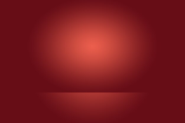 Diseño de diseño de San Valentín de Navidad de fondo rojo suave de lujo abstracto, estudio, habitación, plantilla web, informe comercial con color degradado de círculo suave.