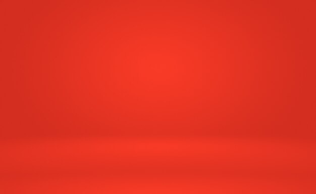 Diseño de diseño de San Valentín de Navidad de fondo rojo suave de lujo abstracto, estudio, habitación, plantilla web, informe comercial con color degradado de círculo suave.