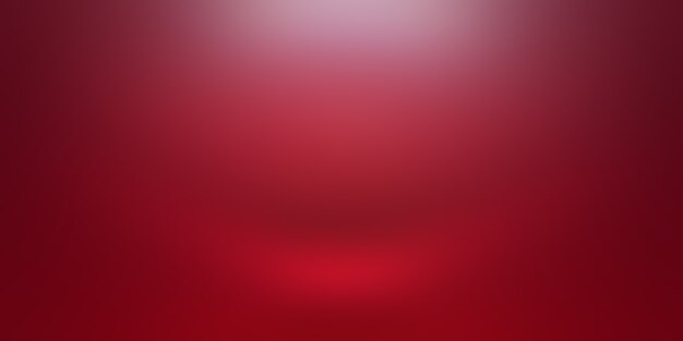 Diseño de diseño de San Valentín de Navidad de fondo rojo suave de lujo abstracto, estudio, habitación, plantilla web, informe comercial con color degradado de círculo suave.