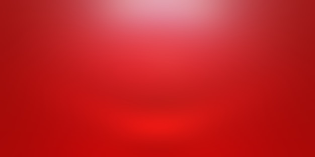 Diseño de diseño de San Valentín de Navidad de fondo rojo suave de lujo abstracto, estudio, habitación, plantilla web, informe comercial con color degradado de círculo suave.