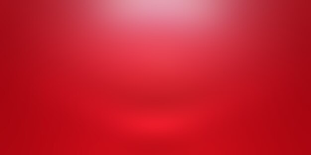 Diseño de diseño de San Valentín de Navidad de fondo rojo suave de lujo abstracto, estudio, habitación, plantilla web, informe comercial con color degradado de círculo suave.