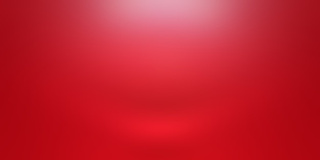 Diseño de diseño de San Valentín de Navidad de fondo rojo suave de lujo abstracto, estudio, habitación, plantilla web, informe comercial con color degradado de círculo suave.