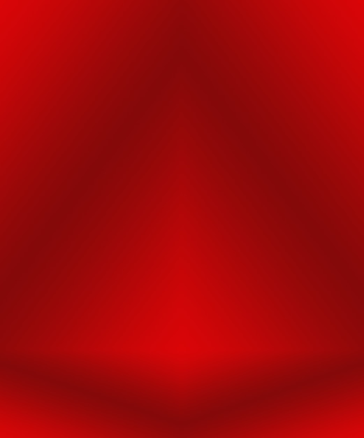Diseño de diseño de San Valentín de Navidad de fondo rojo suave de lujo abstracto, estudio, habitación, plantilla web, informe comercial con color degradado de círculo suave.