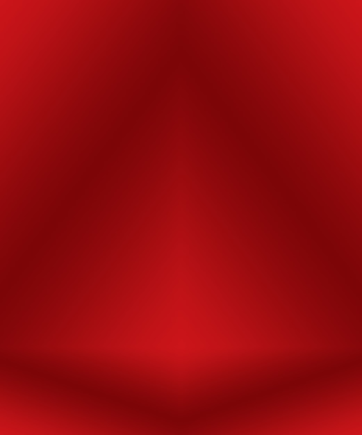 Diseño de diseño de San Valentín de Navidad de fondo rojo suave de lujo abstracto, estudio, habitación, plantilla web, informe comercial con color degradado de círculo suave.