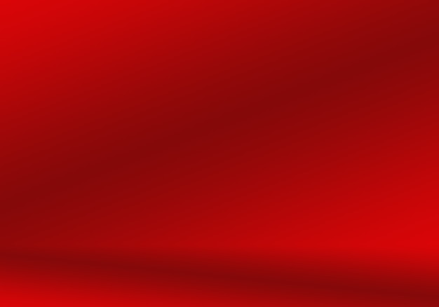 Diseño de diseño de San Valentín de Navidad de fondo rojo suave de lujo abstracto, estudio, habitación, plantilla web, informe comercial con color degradado de círculo suave.