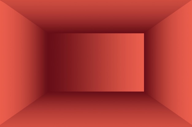 Foto gratuita diseño de diseño de san valentín de navidad de fondo rojo suave de lujo abstracto, estudio, habitación, plantilla web, informe comercial con color degradado de círculo suave.