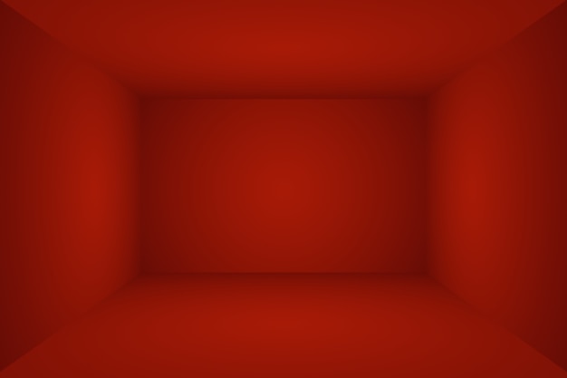 Diseño de diseño de San Valentín de Navidad de fondo rojo suave de lujo abstracto, estudio, habitación, plantilla web, informe comercial con color degradado de círculo suave.