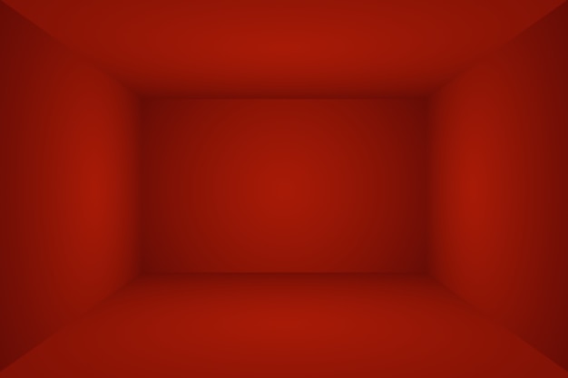 Foto gratuita diseño de diseño de san valentín de navidad de fondo rojo suave de lujo abstracto, estudio, habitación, plantilla web, informe comercial con color degradado de círculo suave.