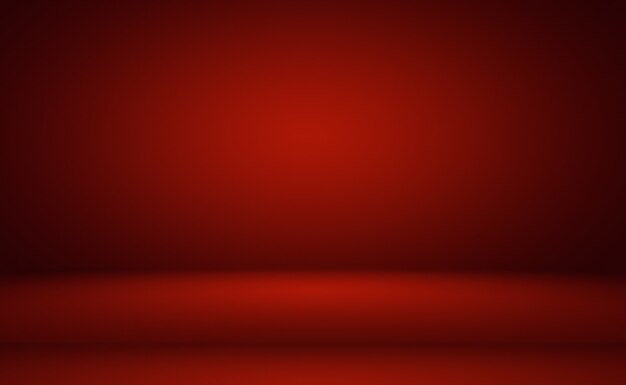 Diseño de diseño de San Valentín de Navidad de fondo rojo suave de lujo abstracto, estudio, habitación, plantilla web, informe comercial con color degradado de círculo suave.