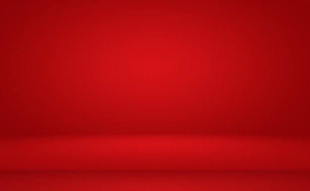 Diseño de diseño de San Valentín de Navidad de fondo rojo suave de lujo abstracto, estudio, habitación, plantilla web, informe comercial con color degradado de círculo suave.