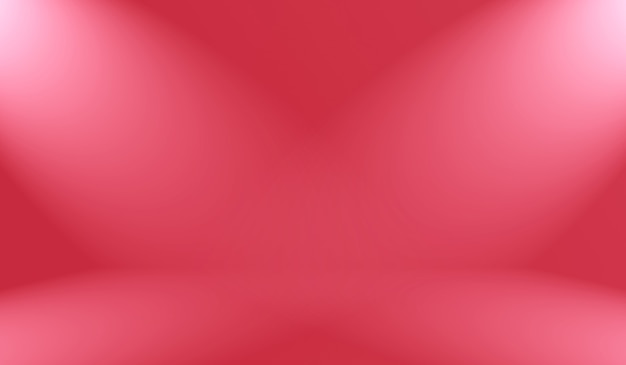 Diseño de diseño de San Valentín de Navidad de fondo rojo suave de lujo abstracto, estudio, habitación, plantilla web, informe comercial con color degradado de círculo suave.