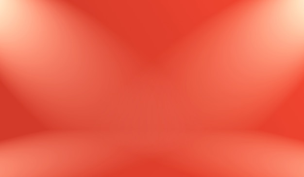 Diseño de diseño de san valentín de navidad de fondo rojo suave de lujo abstracto, estudio, habitación, plantilla web, informe comercial con color degradado de círculo suave.