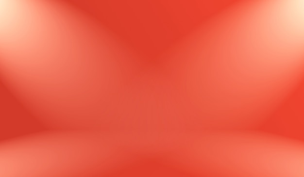 Diseño de diseño de San Valentín de Navidad de fondo rojo suave de lujo abstracto, estudio, habitación, plantilla web, informe comercial con color degradado de círculo suave.