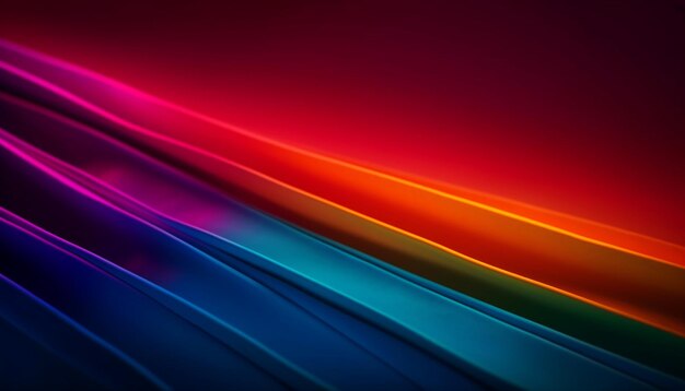 Diseño de fondo futurista de patrón de onda de colores vibrantes generado por IA