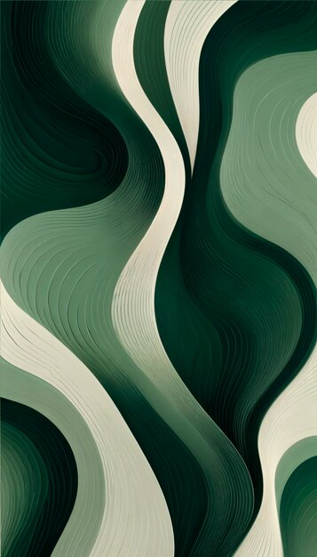 Diseño de fondo de pintura verde abstracto