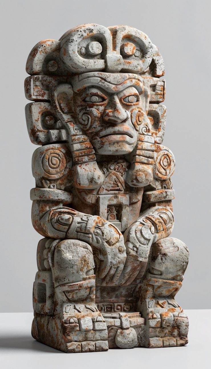 Foto gratuito diseño inca y maya esculpido en piedras