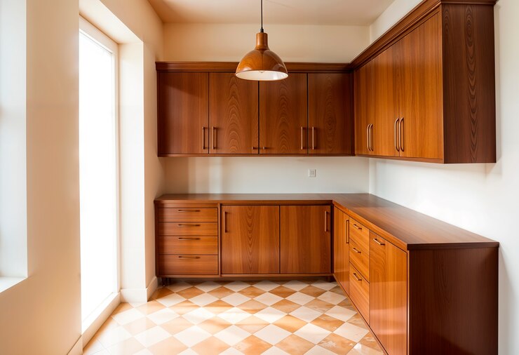 Foto gratuito diseño interior de mediados de siglo