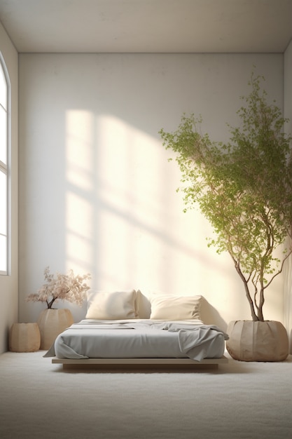 Foto gratuita diseño interior minimalista increíble